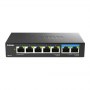 D-Link | 7-Port Multi-Gigabit Unmanaged Switch | DMS-107/E | Unmanaged | Desktop | 1 Gbps (RJ-45) ports quantity | SFP ports qua - 2